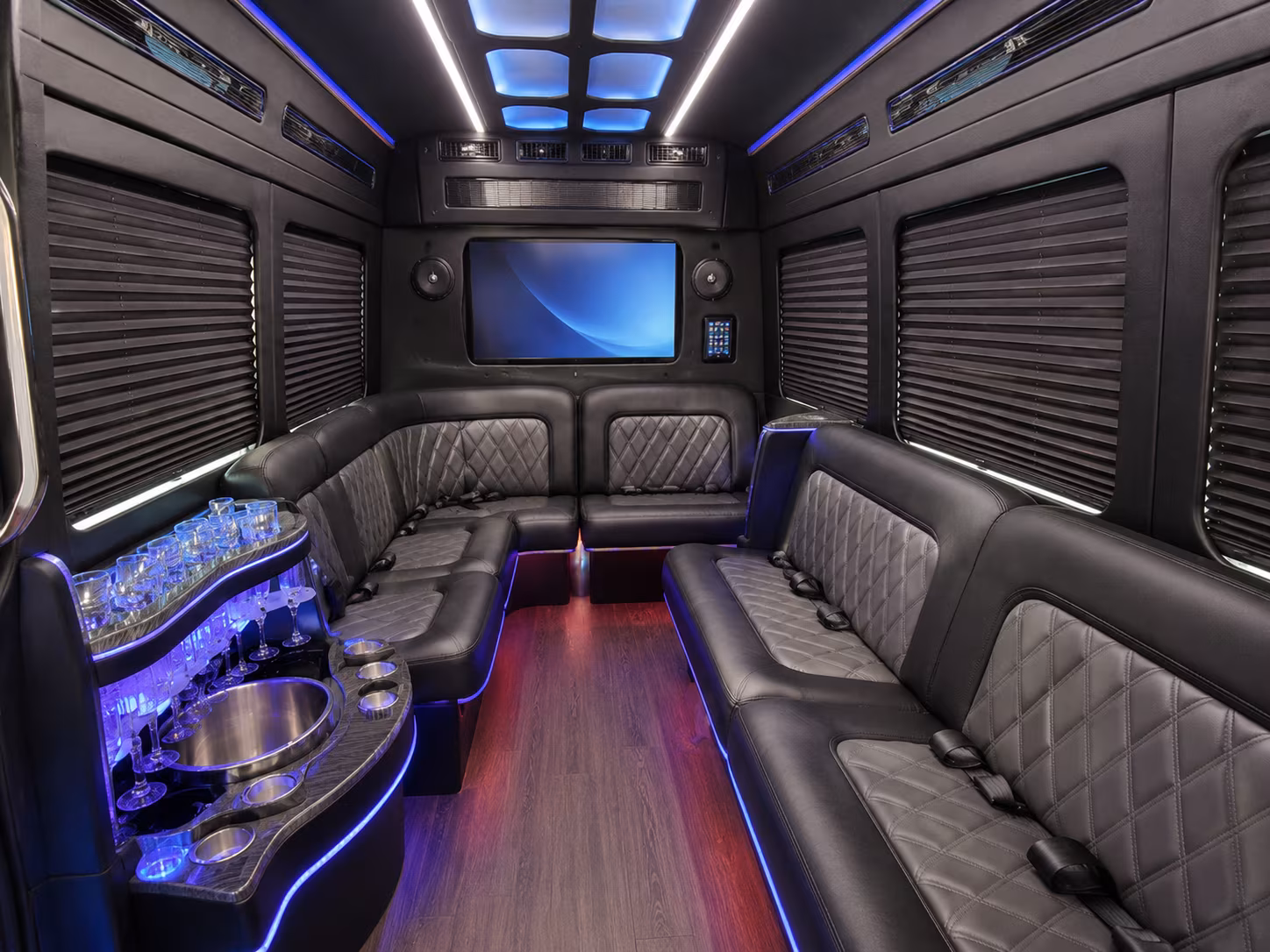 kennewick party bus interior